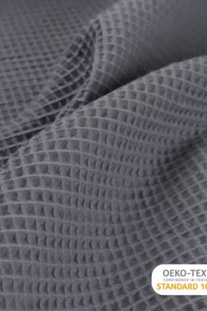 Wafel katoen donkergrijs Bestseller