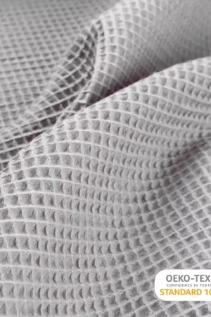 Wafel katoen middengrijs Dagaanbieding