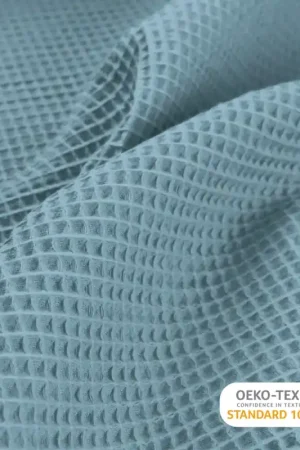 Wafel katoen oudblauw Express Levering