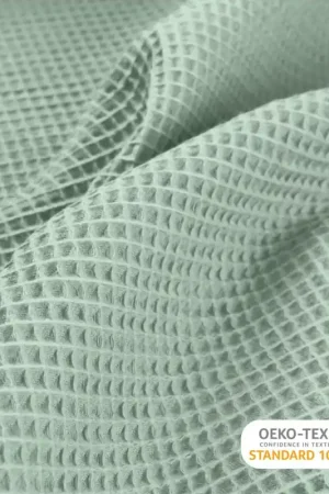 Wafel katoen oudgroen Voordeelprijs