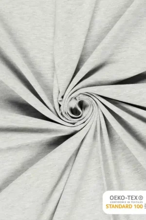 Aanbieding Tricot viscose licht grijs melange