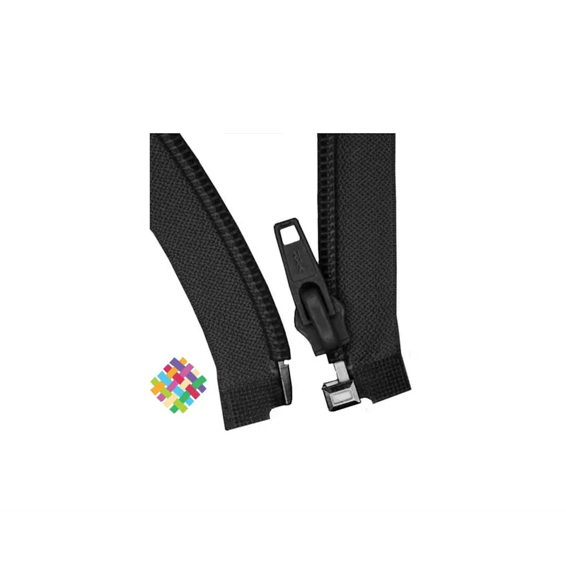 55 cm Ykk nylon deelbare rits zwart Direct Verzonden