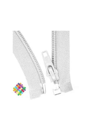 55 cm Ykk nylon deelbare rits wit Nieuw
