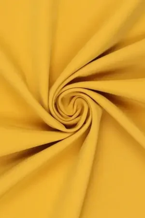 Stretch stof, zwaar vallend, okergeel. DW570 Nu Kopen