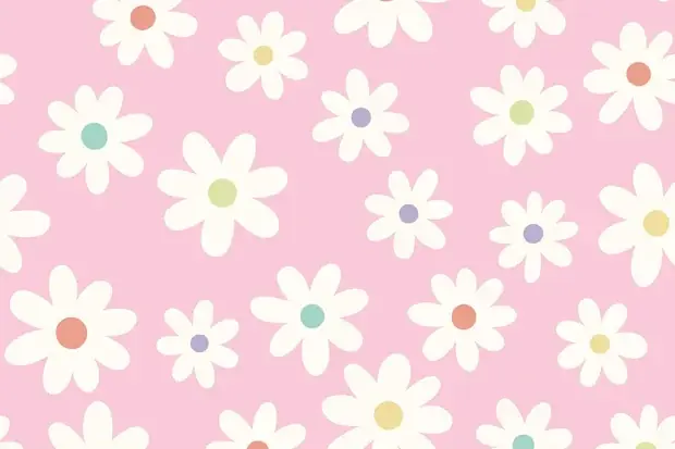 Actieprijs Poplin katoen stof, bloemetjesprint, roze/offwhite/lila/oranje/groen/blauw. P453