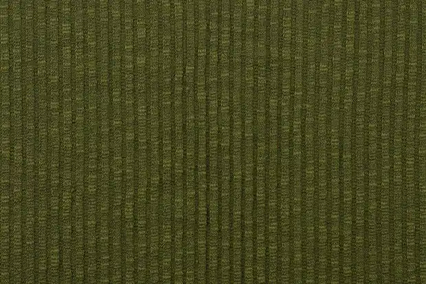 Vintage gebreide rib stof, legergroen. P270 Snelle Levering
