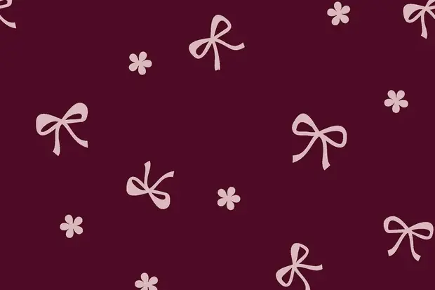 Baby rib stof, strikjes en bloemetjesprint, bordeaux/roze. P078 Koop Online