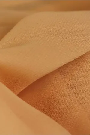 Voile chiffon stof, zalm. VC051A Laatste Kans