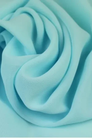 Voile chiffon stof, licht ijsblauw. VC006 Populair