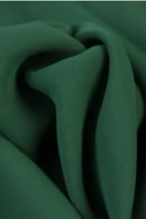 Voile chiffon stof, donkergroen. VC004 Speciale Aanbieding