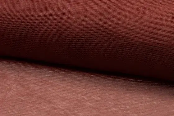 Actieprijs Soft tule stof, roest. T00537