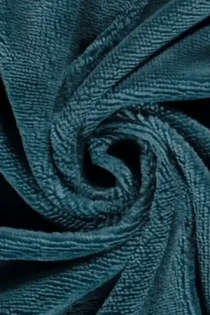 Badstof bamboe, dubbelzijdig bruikbaar, petrol. BB024 Koop Online