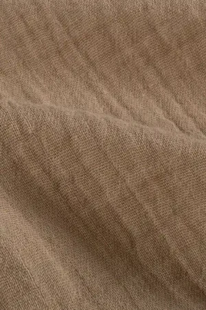 Voordeelprijs Hydrofiel mousseline stof, 2-laags, donker zand. Y315