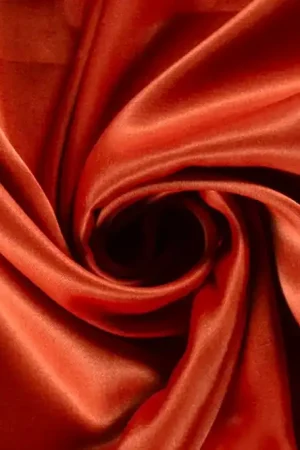 Viscose satijn stof, soepel vallend, roest. Y215 Betrouwbaar