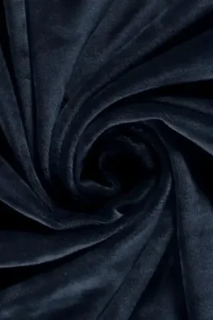 Velours stretch stof, blauw. VS008 Korting
