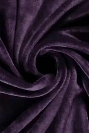 Rechtstreeks Van De Fabrikant Velours stretch stof, paars. VS044