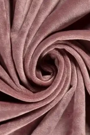Velours stretch stof, oudroze. VS013 Direct Verzonden