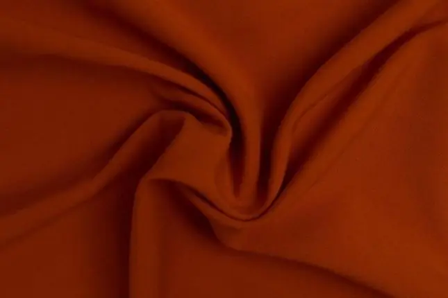 Wool touch stof, roest. KNC454 Koopje