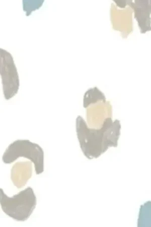 Aanbieding Tricot katoen stof, fijne panterprint, offwhite/lichtblauw/lichtbruin. X306