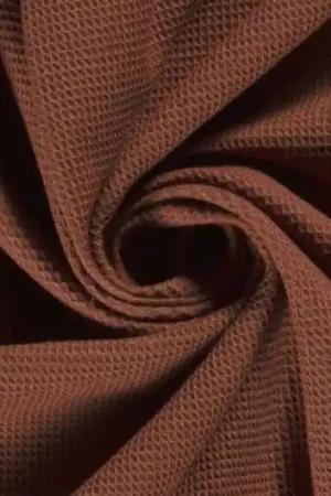 Wafeldoek stof, terra. WA014 Fabrieksprijs