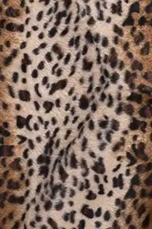 Velboa stof, luipaardprint, bruin/zwart. V4517.56 Premium
