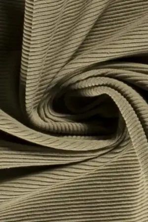 Beste Prijs Jersey tricot stof, fijne rib, oudgroen. C560