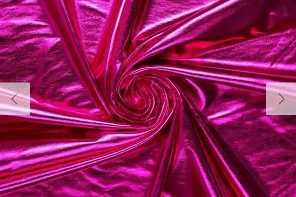 Actieprijs Stretch lamee metallic stof, fuchsia. C532