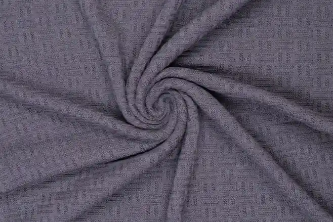 Weekendaanbieding Gebreide stof, square jacquard, midden grijs. A0689