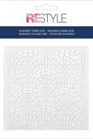 Alleen Vandaag ReStyle Sashiko sjabloon golf patroon 10x10cm