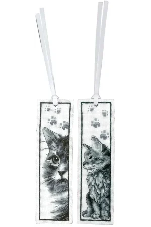 Actieprijs Vervaco Bladwijzer kit Katten set van 2