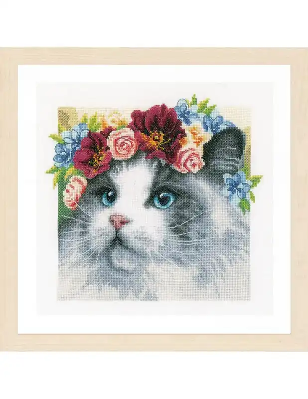 Bestel Nu Telpakket kit Ragdoll met bloemenkrans