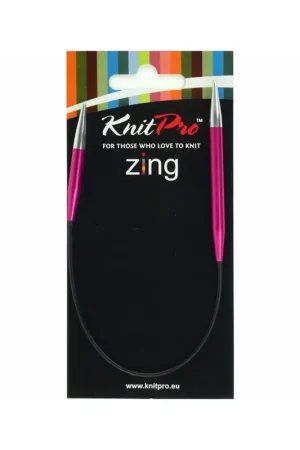 KnitPro 47060 Zing Asymmetrische Rondbreinaalden 25 cm 5,00 mm Seizoensaanbieding