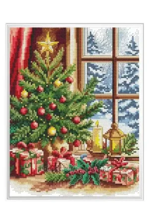 Snelle Levering Borduurpakket Christmas Tree - Collection d'Art