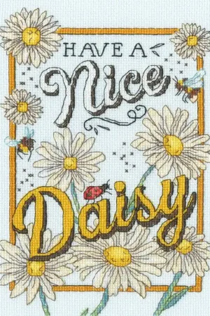 Betaalbaar Borduurpakket Angie Spurgeon - Nice Daisy - Bothy Threads