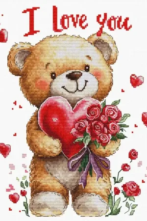 Borduurpakket Bouquet of Love - Luca-S Laatste Versie