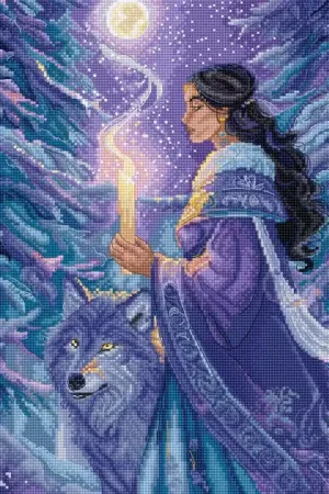 Borduurpakket Arctic Enchantress - Leti Stitch Finale Uitverkoop