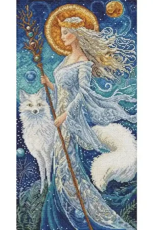 Borduurpakket Goddess of the Winter - Leti Stitch Rechtstreeks Van De Fabrikant