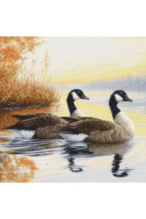 Lage Prijs Petit Point borduurpakket Autumn Reflections  - Luca-S