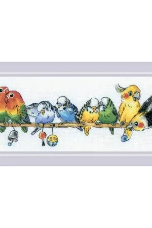 Hete Deal Borduurpakket Parrots - RIOLIS