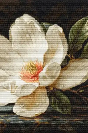 Borduurpakket - The Magnolia Dew - Luca-S Seizoensaanbieding
