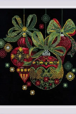 Borduurpakket , Holiday ornaments, RIOLIS Express Levering