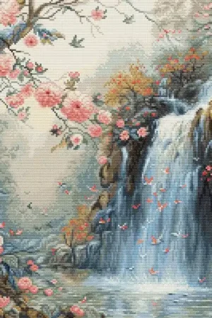 Favoriet Borduurpakket - Crystalline Waterfall - Luca-S
