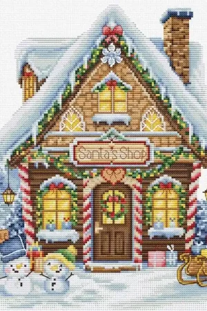 BorduurpakketSanta’s Shop - Luca-S Favoriet