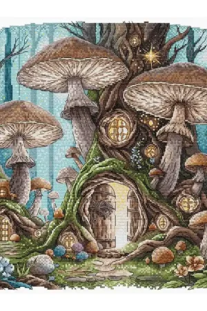 Borduurpakket - Fairies Village - Ava Stitch Koop Online