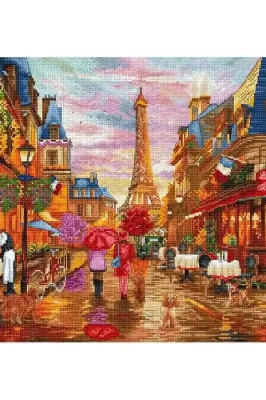 Borduurpakket After the Rain - Paris - Leti Stitch Tijdelijk Beschikbaar