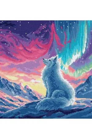 Seizoensaanbieding Borduurpakket Aurora Guardian - Leti Stitch