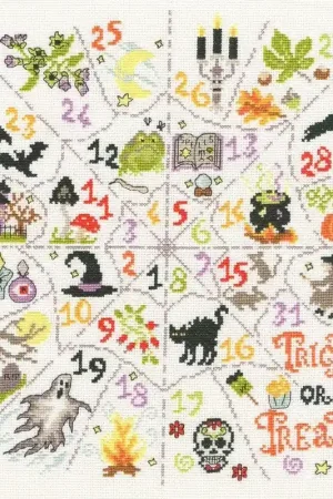 Aanbieding Borduurpakket Bothy Designs - Countdown To Halloween - Bothy Threads