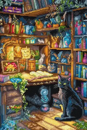 Superprijs Borduurpakket Charmed Library - Leti Stitch