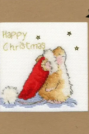 Beperkt Aanbod Borduurpakket Christmas Cards - Star Gazing - Bothy Threads