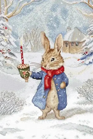 Borduurpakket Christmas Caroling - Leti Stitch Exclusieve Aanbieding